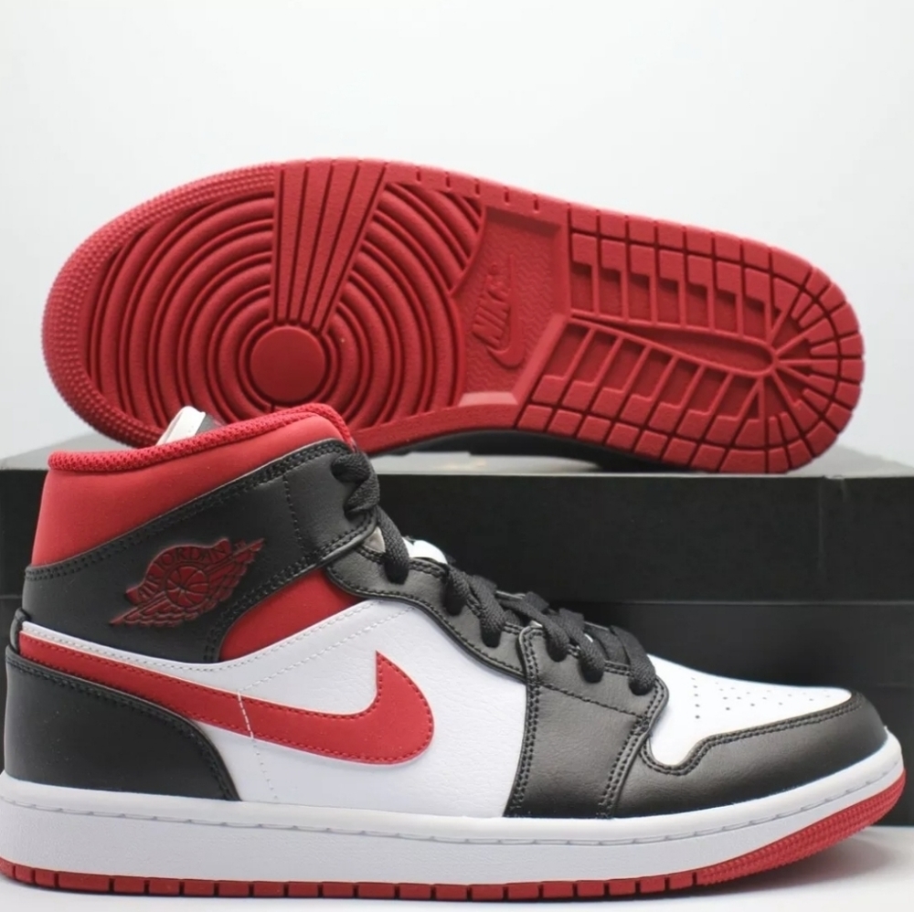 Nike Air Jordan 1 Mid Metallic Gym Red/Black/White